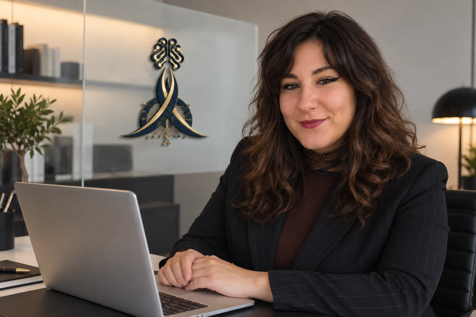 Alice Bachar, consultante et formatrice IA, fondatrice d'Apogée IA, à son bureau à Angoulême